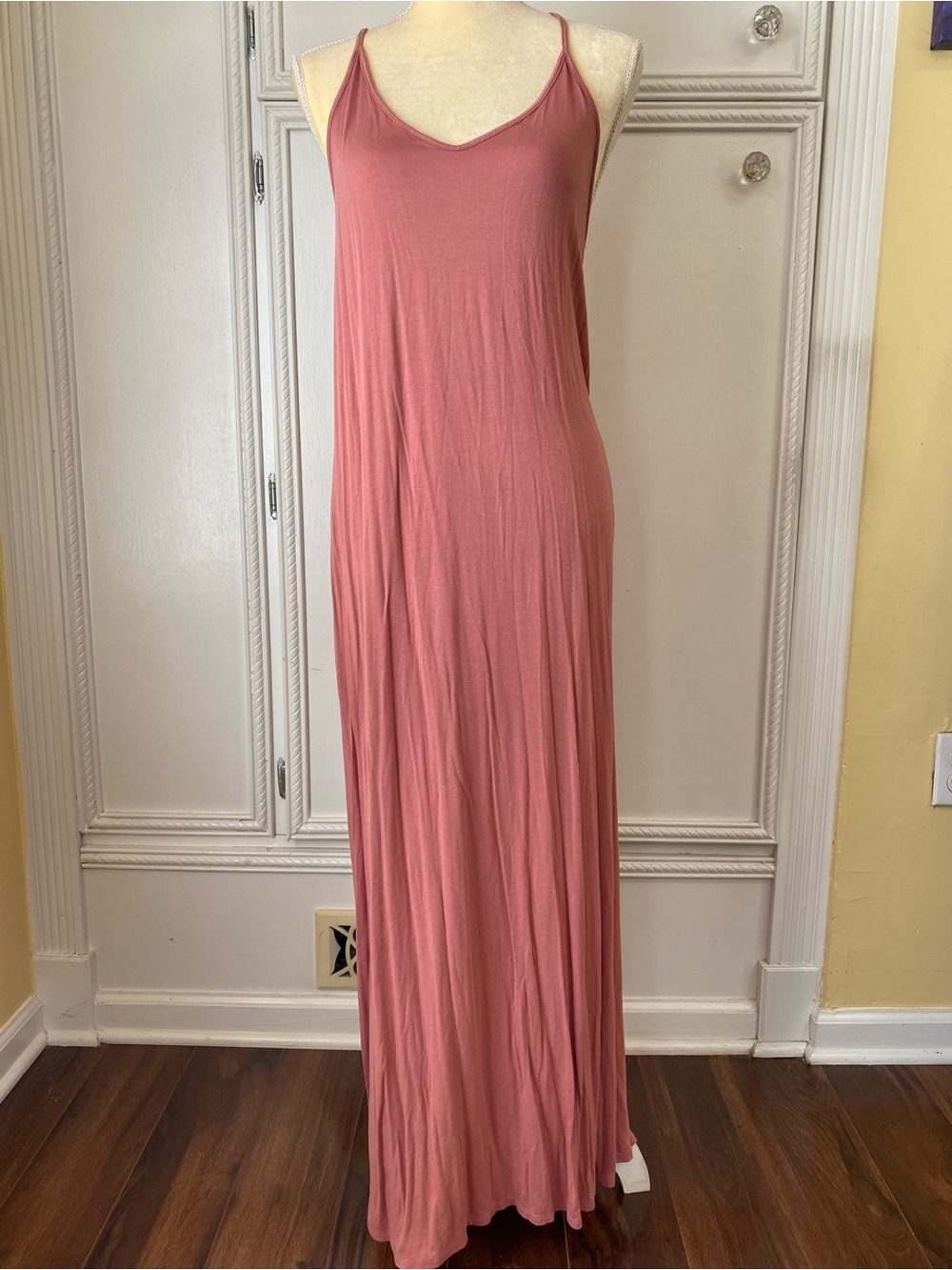 Forever 21 Dusty Rose Spaghetti Strap Maxi Dress